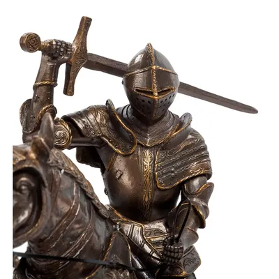 Фигурка декоративная Рыцарь на коне, L26 W11 H24,5 см купить оптом (319696)  | REMECOCLUB.RU