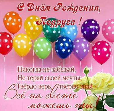 Открытки с днем рождения подруге — Slide-Life.ru