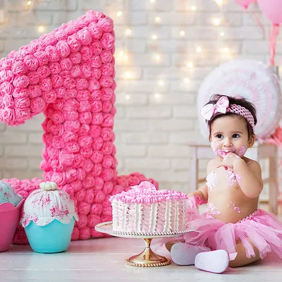 Поздравления на 1 годик девочке. Картинки с днем рождения. | С днем  рождения, Детский день рождения торты, Детский день рождения декор