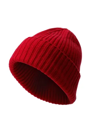 Женская шапка красного цвета из шерсти и кашемира - купить за 11 800 руб. в  интернет магазине Free Age
