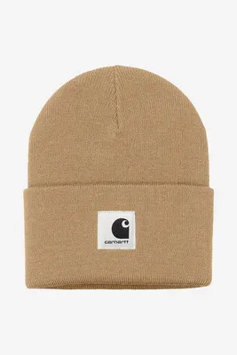 Шапка Carhartt WIP Ashley Beanie цвет коричневый I031970-DUSTY.H.BR на PRM