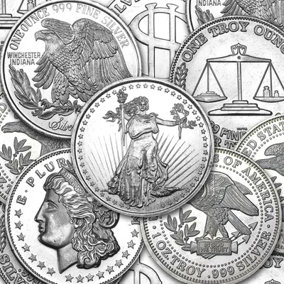 Cheap 1 oz Silver Bullion Rounds | Golden Eagle Coins
