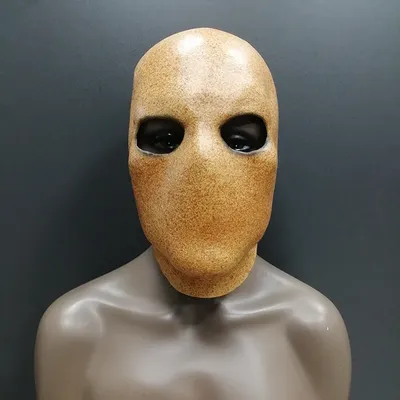Маска ужаса слендермена Cospaly Creepy Безликий человек Alien череп из  латекса Шлем Хэллоуин Карнавальный костюм реквизит для взрослых | AliExpress