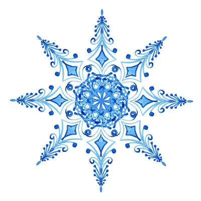Снежинка Белом Фоне Векторное изображение ©robert6666 638105706