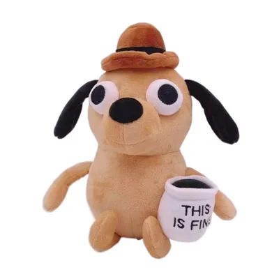 Купить значок деревянный \"Собака в огне\" в аниме магазине \"Няпи\"