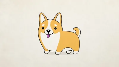 Пошаговый рисунок собаки