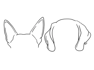 Файл STL Минималистичный геометрический рисунок собаки 🖼️・Модель  3D-принтера для загрузки・Cults
