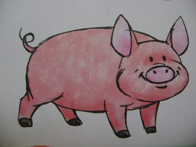 Любящая рисовать свинья заработала £1 млн на своих картинах - Газета.Ru |  Новости
