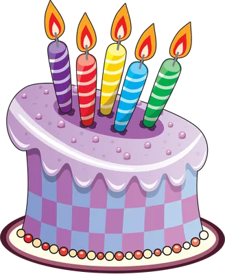 Красивый сладкий торт со свечами Иллюстрация вектора - иллюстрации  насчитывающей шоколад, мило: 162511403