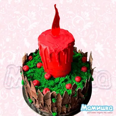 Торт со свечами и клубникой Векторное изображение ©clairev 5293798