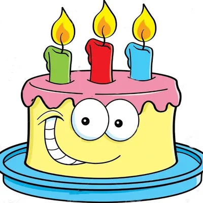 Рисунок торта на день рождения - 55 фото