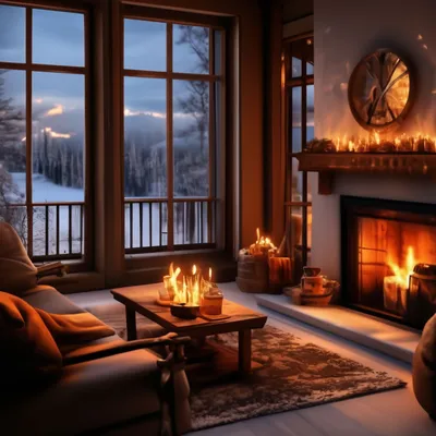 Картинка: Желаю тебе доброго и уютного зимнего вечера!