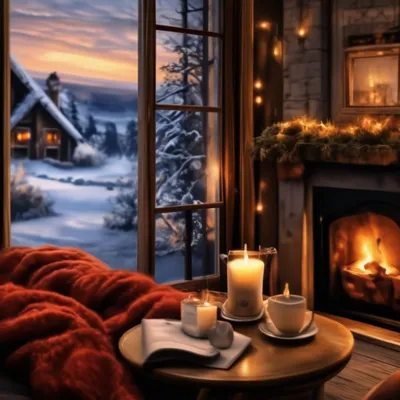 Уютного зимнего вечера!Тепла и нежности!*** ~ Открытка (плейкаст)