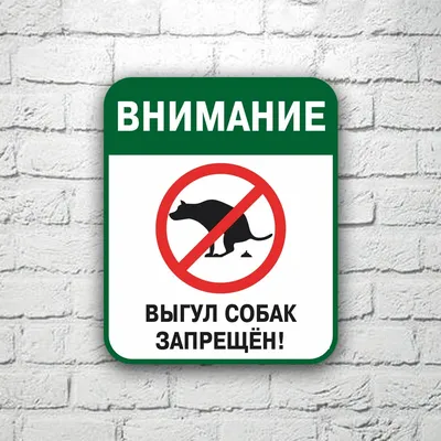 Табличка «Выгул собак запрещён» на ножке (арт. ДН11) заказать и купить в  Минске по низким ценам