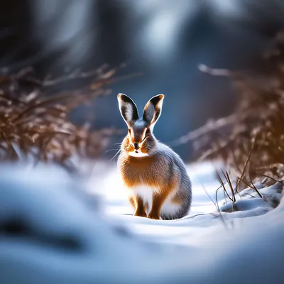 Заяц зимой» — создано в Шедевруме