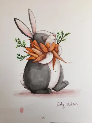 Раскраска заяц с морковкой для детей - 41 фото