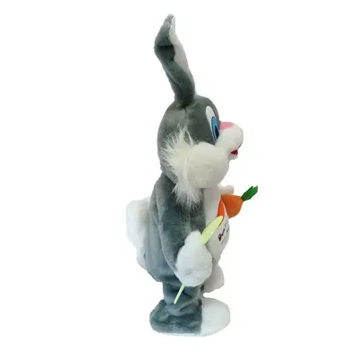 Мягкая игрушка Зайчик с морковкой - Диапазон вязаной радости