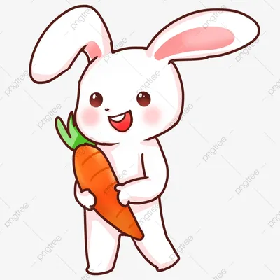 Зайчик с морковкой, студийное фото, …» — создано в Шедевруме