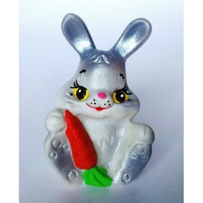 Заяц с морковкой. - Эксклюзивные игрушки и сувениры из льна от  производителя - Арт-студия \"Решетняк\"