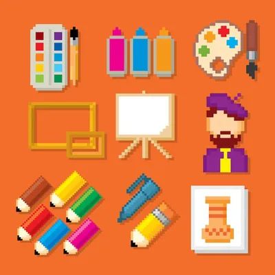 100 PIXEL ART WEAPON ICONS #5 | Game Art Partners