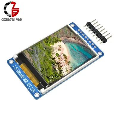 1.8\" 1.8 inch 128x160 SPI Full Color TFT LCD LED Display 128*160 Module  ST7735S 3.3V Replace OLED Power Connector for Arduino - AliExpress