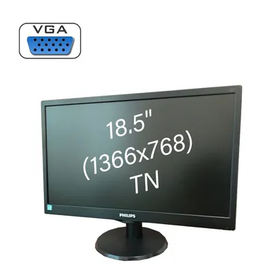 Монитор LCD 39,6 cm (15.6\") 16:9 1366х768(WXGA) TN, GLARE,60 Гц, 220 cd/m,  H90°/V60°, 500:1, 20M:1, 4ms, VGA, DVI, 1.4, 1.2, USB-Hub, Tilt, Speakers,  3Y, Black купить, цена на Монитор LCD 39,6 cm (