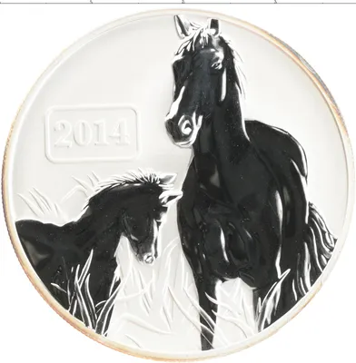 3 рубля «Год Лошади» 2014 года ММД — Лунный календарь. (Proof) стоимостью  6349 руб.