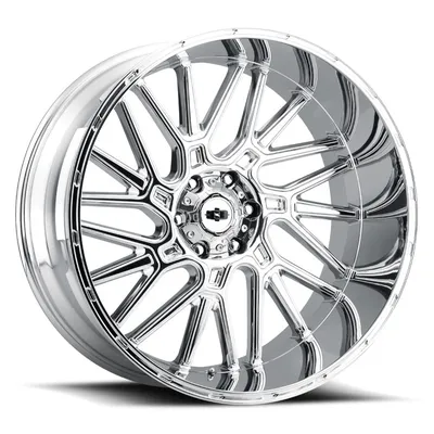 Vision Brawl 404 Wheels Rims 24x12 6x135 Chrome -51 | 404-24236C-51