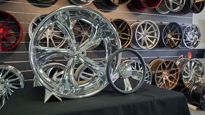24\" Intro Gallop Polished WHEELS STAGGERED 24X9, 24X12 RIMS 5x4.5 Chev –  DUBSandTIRES-Pines