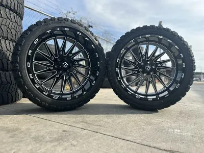 4/TIS 547BM Gloss Black Milled 24x12 8x170 W/35125024 TIRES WE HAVE TIRE  SIZES | eBay