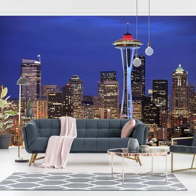 Bilderwelten Self-Adhesive Wallpaper - Seattle - Landscape Format 320 x 480  cm - Amazon.com