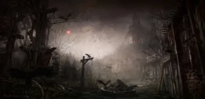 Diablo III: Dark Gothic Town 4K Wallpaper • GamePhD