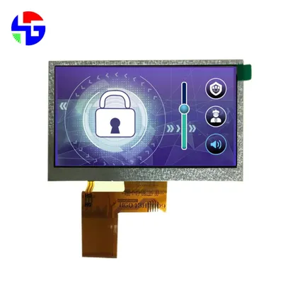 4.3 inch TFT LCD, RGB, TN, 480x272, Resistive Touchscreen