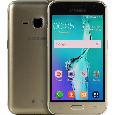 Смартфон Samsung Galaxy J1 (2016) SM-J120F 8Gb золот 4G 2Sim 4.5'' 480x800  Android 4.4 5Mpix WiFi GPS - купить в интернет-магазине Индикатор, Крым