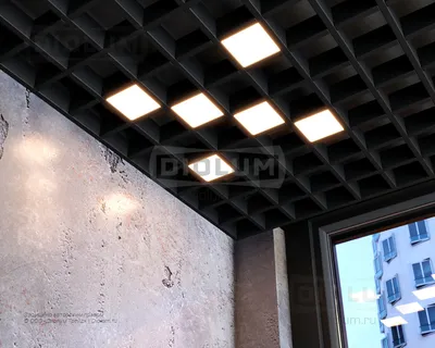Потолок грильято 75х75 металлик купить по доступной цене в компании  \"Альфа-Про\", Москва