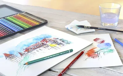 Техники рисования акварельными карандашами — интернет-магазин Арт-Квартал