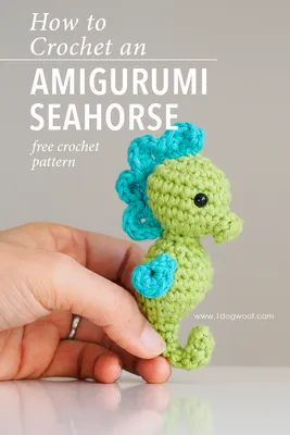 Amigurumi Seahorse Crochet Pattern - One Dog Woof