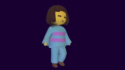 3D file Frisk Undertale 🎮・Model to download and 3D print・Cults