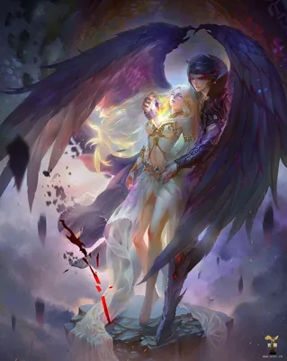 💫 Мир тьмы и света: картина ангела и демона в neuro-art в 2023 г |  Картины, Сюрреалистические картины, Демоны