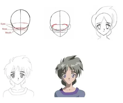 Простые рисунки аниме девочек для начинающих (50 фото) » рисунки для  срисовки на Газ-квас.ком