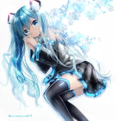 Anime Kawaii Hatsune Miku Drawing · Creative Fabrica