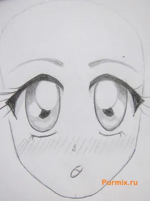 Как нарисовать аниме лицо, рисуем лицо аниме персонажа
