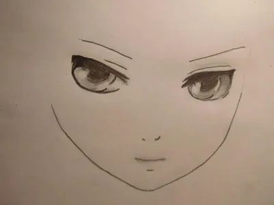 Рисунки простым карандашом аниме лицо (50 фото) » рисунки для срисовки на  Газ-квас.ком