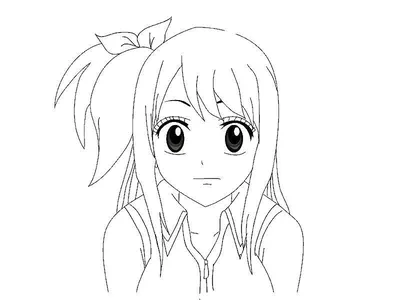 Раскраски Раскраска Рисуем аниме лицо девушки аниме, скачать распечатать  раскраски.