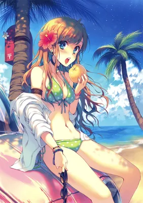 Картинки пляж, endless summer, аниме - обои 1680x1050, картинка №152216