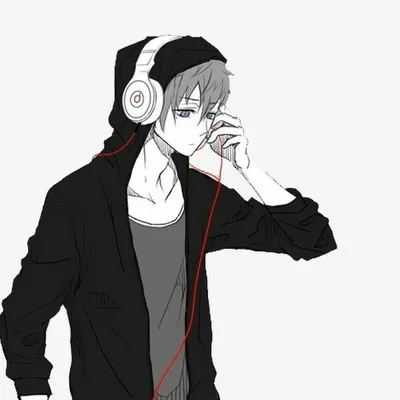 аниме девушка слушает музыку в наушниках, фото профиля, профиль, профили  фон картинки и Фото для бесплатной загрузки