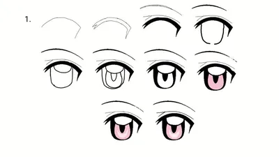 Как нарисовать простые глаза Аниме Тян? | Рисовать Поэтапно Аниме. Amino