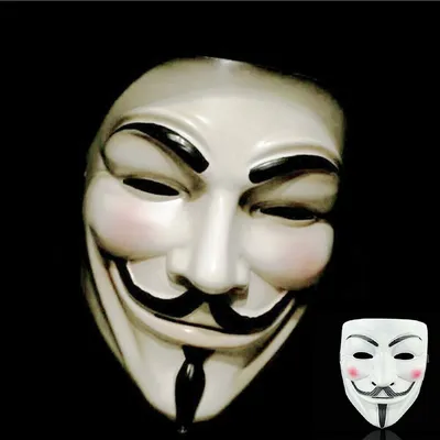 Anonymous mascot logo design Royalty Free Vector Image
