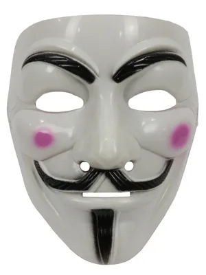 Купить Маска Анонимуса цветная оптом - Kalibri.top