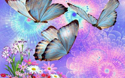 Бумажные цветы и бабочки - 62 фото
